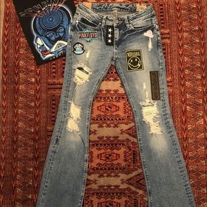 Custom Patchwork Nirvana Jeans